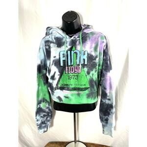 Pink Floyd Tie Dye Cropped Hoodie Women’s S